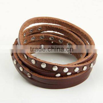 Female Real Leather Rope Bracelet Bangle