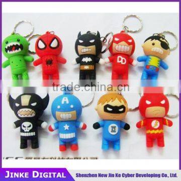 Cute pvc usb stick with custom logo