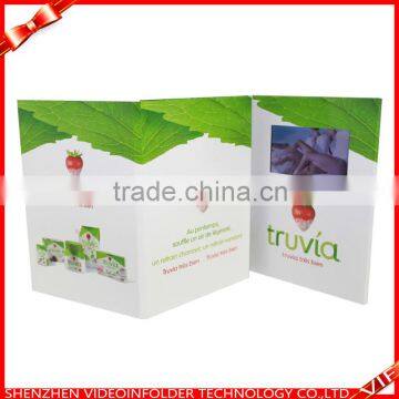 factory wholesale custom design 4.3" video greetings card