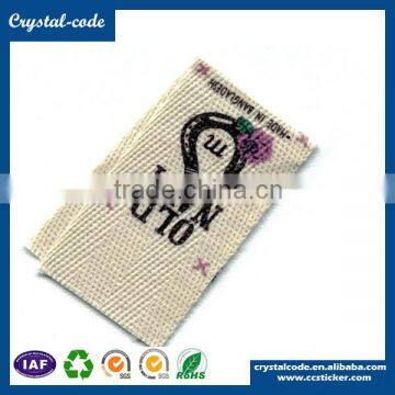 Peculiar to China clothing price tags washable woven label                        
                                                Quality Choice