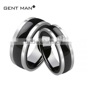 Coolman Newest zirconia ceramic ring wedding ring moroccan black ceramic ring ceramic jewelry designs