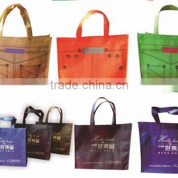Hallowmas non woven gifts laminated bag with silk string with cheap price