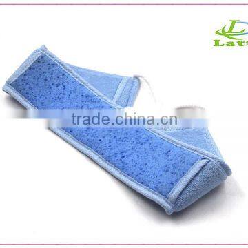 Hot selling blue color exfoliating loofah bath back scrubber for man and women