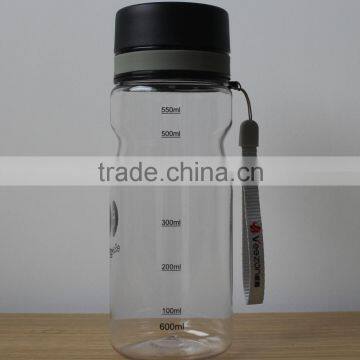BPA Free unbreakable plastic water bottle for sports