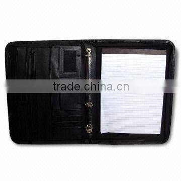 Portfolio with Ring binder, Made of PU or PVC