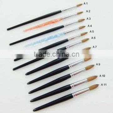 Yiwu suppliers to provide all kinds nail art,cosmetics acrylic brush glow brush paint