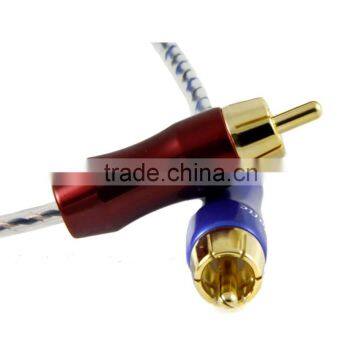 ZY HIFI Cable HIFI RCA to 3.5 Female Socket Four Core Twisted Pair Copper ( 6N ) RCA to Headset ZY-024 50cm Cable photo-2
