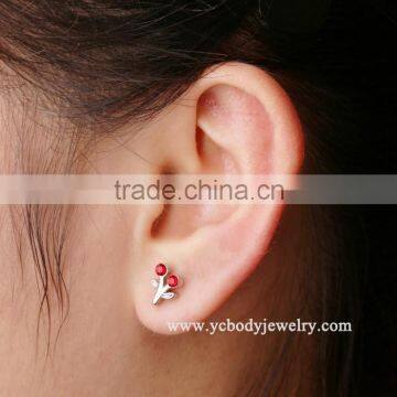 Cheap Wholesale Cherry Stud Earrings