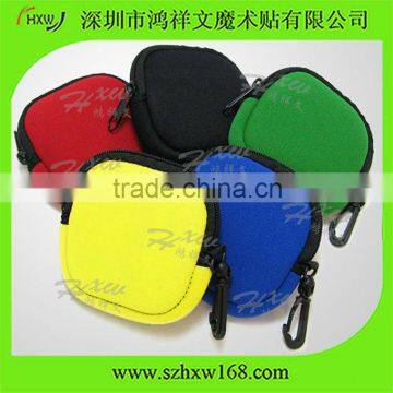 custom neoprene coin pouch