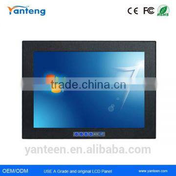 Powder coated aluminum front bezel 21.5inch Industrial LCD monitor for operator terminals and industrial automations