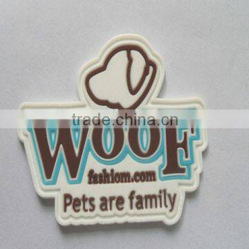 Woof pets are family custom neoprene tag