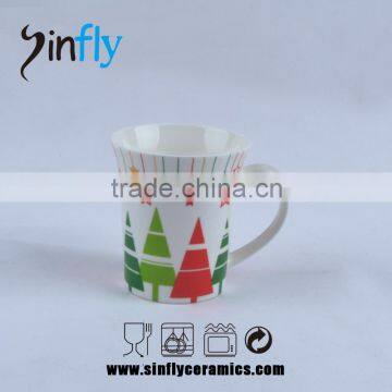 Advertising White Ceramic Coffee Cup for Christmas