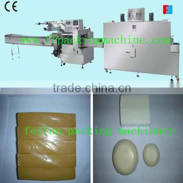 PLC control automatic soap shrink flow packing machine with CE certificated