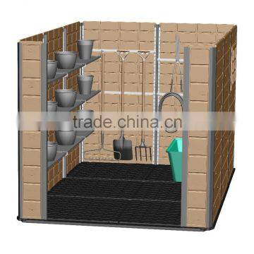 2016Wholesale Price HDPE Plastic Garden Shed Mobile Home photo-4