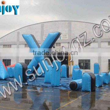 Hot sale 45pcs 0.6mm PVC Tarpaulin Inflatable Paintball Bunkers Field