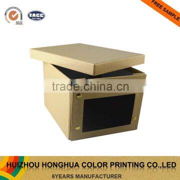 Handmade Kraft Paper Box Collapsible Cardboard Storage Box Gift Box photo-3