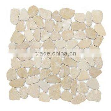 stone mosaic design, pebble mosaic tiles, modern house mosaics (PMSG204)