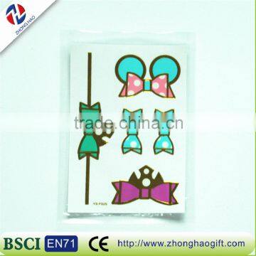 New arrived fancy safe quality wholesale cute elegant decorative craft hair sticker for kids