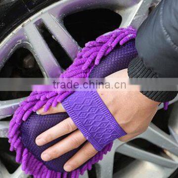 Best Auto Clearing Glove Chenille Microfiber Car Wash Cleaning Gloves/cloth photo-6