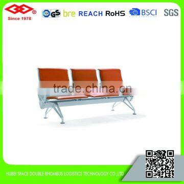 Synthetic leather 3-seater airport waiting chair