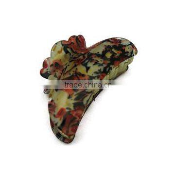 Floral Acrylic Hair Clamp Claw Clips