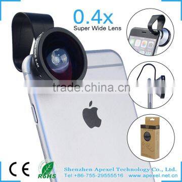 0.4x super wide angle lens camera zoom fish eye lens for mobile phone lens