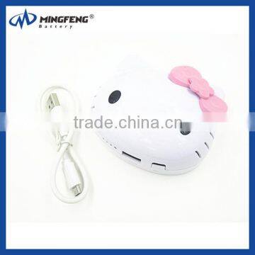 Hello kitty shape 8000mah power bank