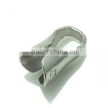 2*3*6mm sterling silver open end cap for jewelry making