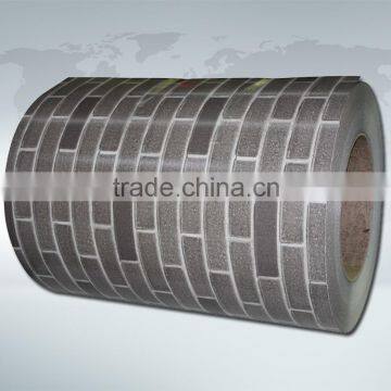 Hot rolled coil galvanized steel coils PPGI coil Brick pattern