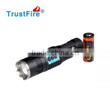 High Power Flashlight Zoomable Rechargeable Led Emergency Light 550LM TrustFire Z7 Motor Driving Flashlight Beam Focus photo-4