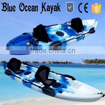 Blue Ocean summer stlye fishing kayak double/sea fishing kayak double/ocean fishing kayak double