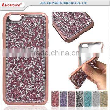 full diamond high light plating tpu smart bumper back cover case for xiaomi redmi mi5 M NOTE 2 3 4 5 6 7 8 9