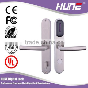 new premium digital hotel card reader lock with European mortise