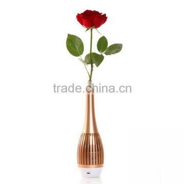 Wholesale Creative Vase Wireless Bluetooth Speaker Portable Stereo Mini Smart Speakers With LED
