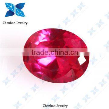 Factory price synthetic man-made raw ruby