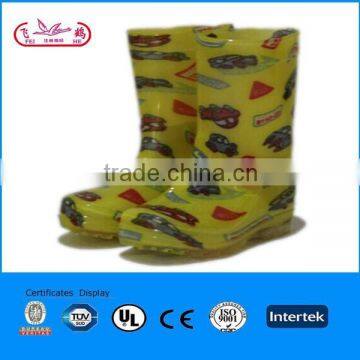 children cartoon print PVC rain boots