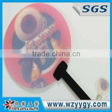 round shape advertising hand fans