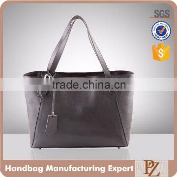 5597-Office lady style urban genuine leather stylish tote bags guangzhou manufacturer 2016