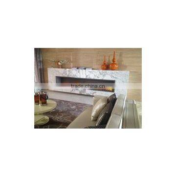 indoor stainless steel fireplace insert with bio ethanol fuel