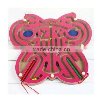 Hot sale item --- magnetic maze wooden toys(3 designs mixed)