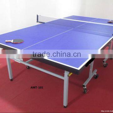 Folding movable china ping pong table game with wheels