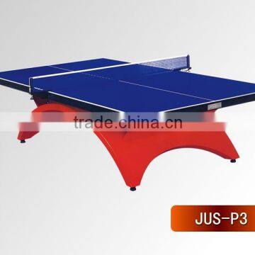 Hebei factory manufacture Tainbow shape table indoor/outdoor table Folded portable tennis table