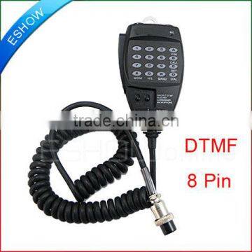 Handheld Speaker Mic Microphone Headset for DTMF 8 Pin New