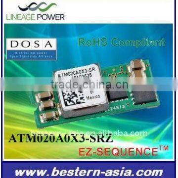 40W ATM020A0X3-SR Lineage Power output adjustable DC DC Converters