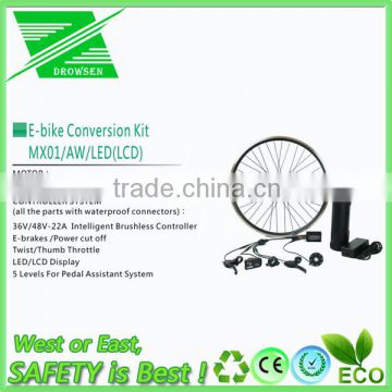 Electric Bike Conversion Kit with Battery 24V 36V 48V 180W 250W 350W 500W 1000W