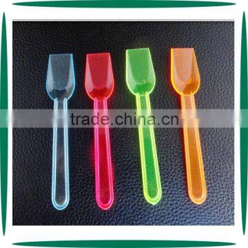 Small Colorful PP Disposable Plastic Color Ice Cream Spoon