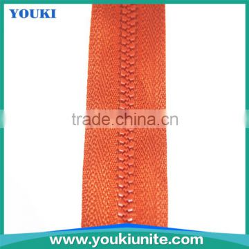 orange color #8 speical design plastic zipper