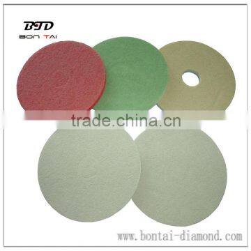 17'' professional diamond fiber dry polishing pads