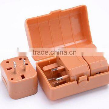 Universal plug converter travel adapter with USB port charger