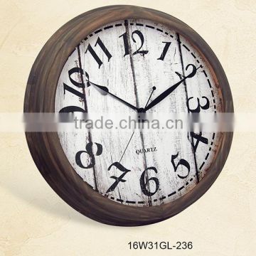 Wall Clock Wooden Make Home Decor Wood Frame